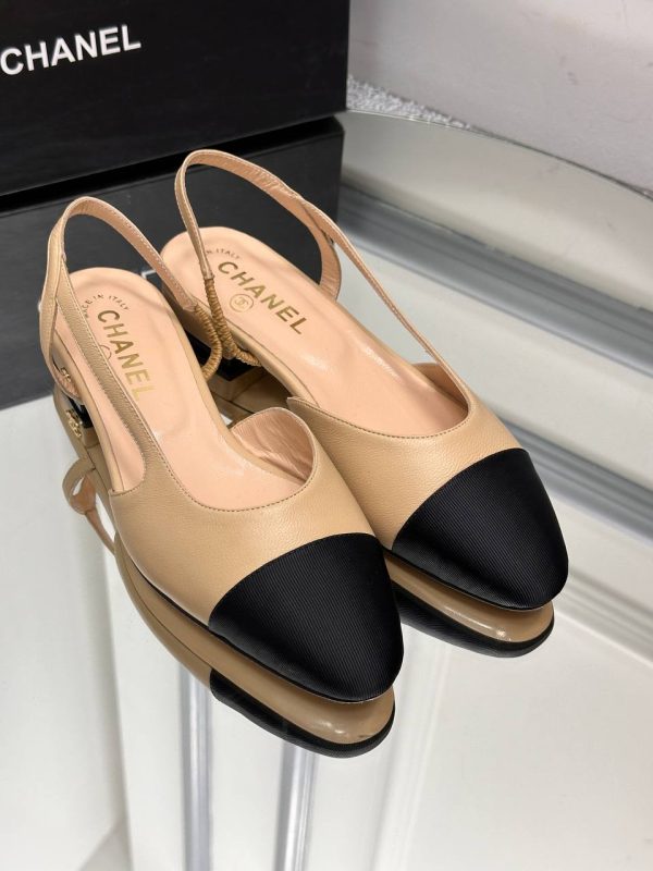 chanel babet camel siyah arkasi acik