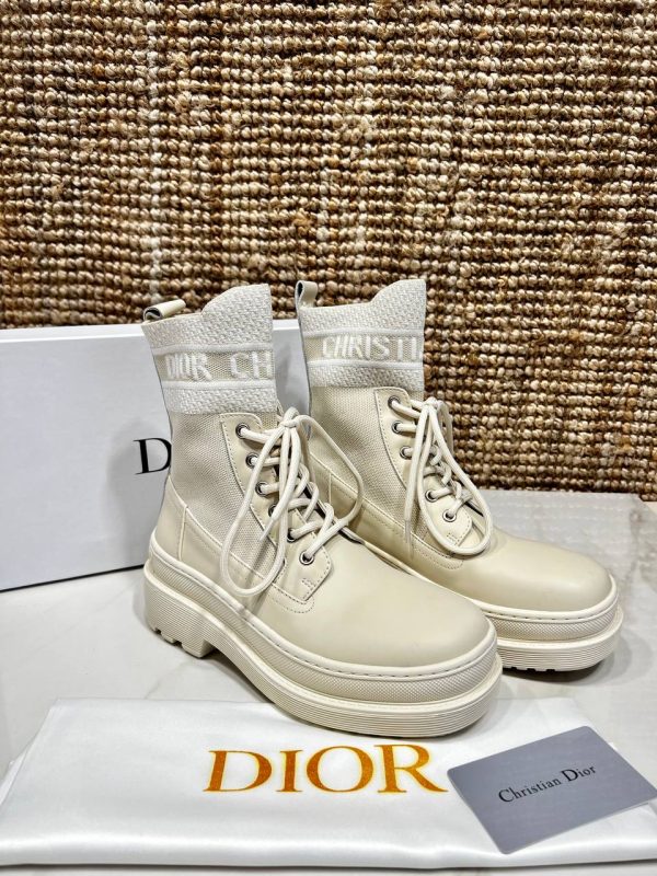 christian dior ayakkabi bot d major bej classic desen