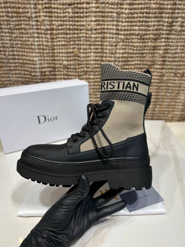 christian dior ayakkabi bot d major siyah bej