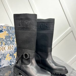 christian dior ayakkabi cizme siyah hakiki deri