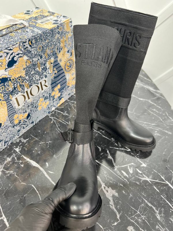 christian dior ayakkabi cizme siyah hakiki deri