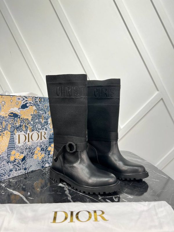 christian dior ayakkabi cizme siyah hakiki deri