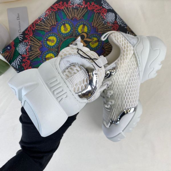 christian dior ayakkabi sneaker d connect beyaz fileli silver