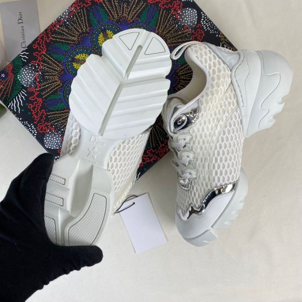 christian dior ayakkabi sneaker d connect beyaz fileli silver