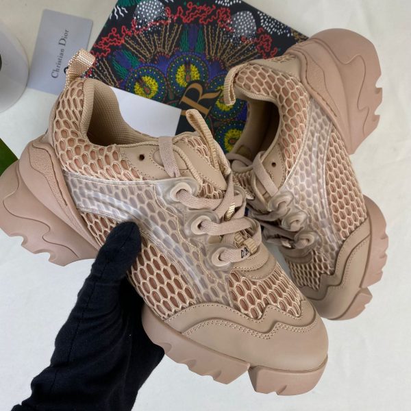 christian dior ayakkabi sneaker d connect nude fileli