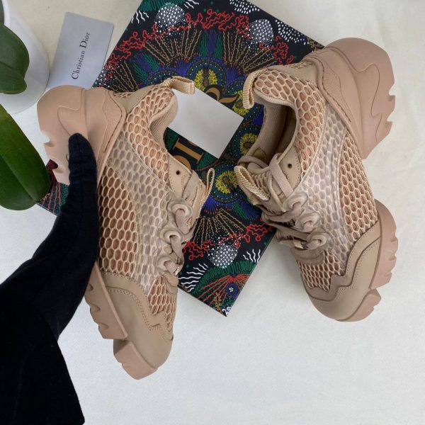 christian dior ayakkabi sneaker d connect nude fileli