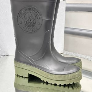 christian dior ayakkabi yagmur botu siyah taban haki
