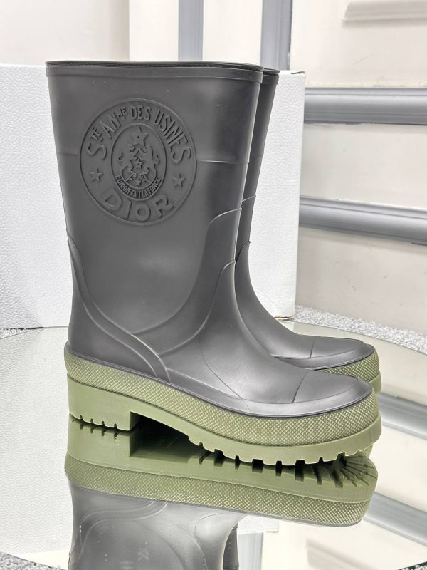 christian dior ayakkabi yagmur botu siyah taban haki
