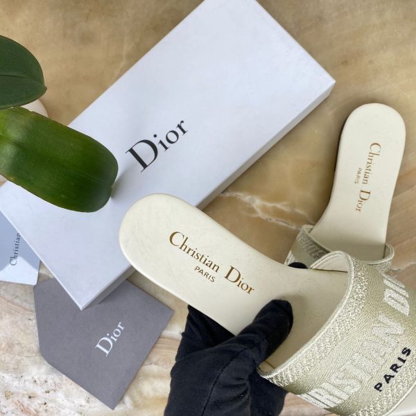 christian dior terlik bej dway slide