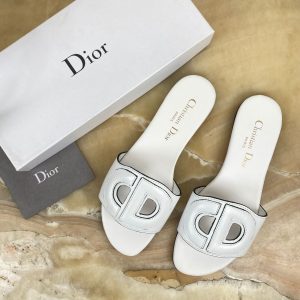 christian dior terlik beyaz d club slide