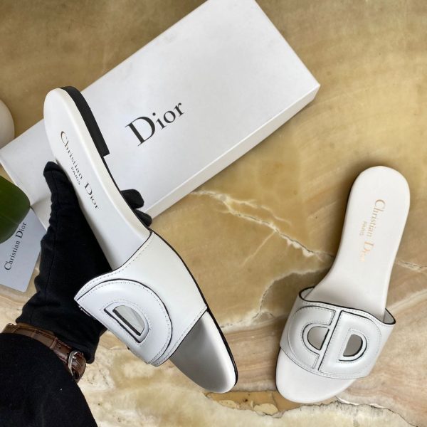 christian dior terlik beyaz d club slide