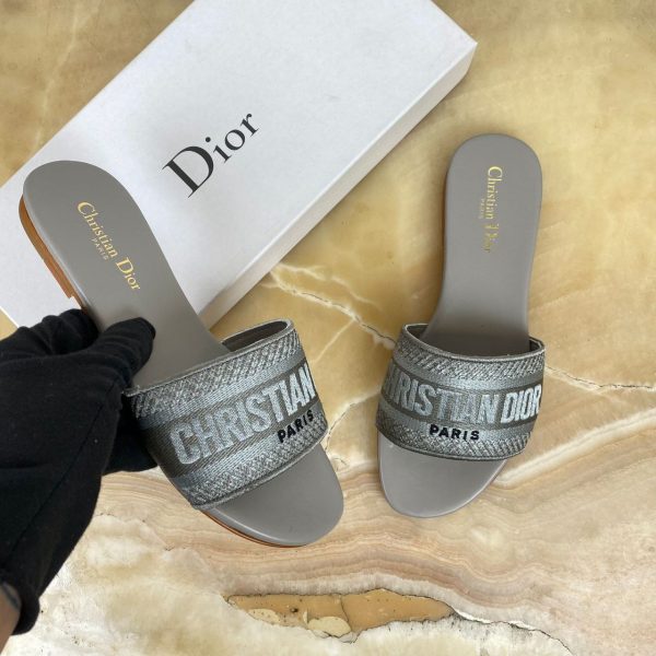 christian dior terlik gri dway slide