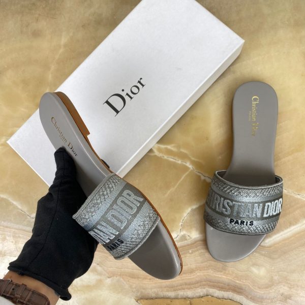 christian dior terlik gri dway slide