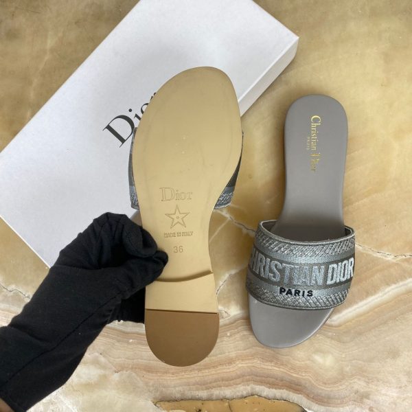 christian dior terlik gri dway slide