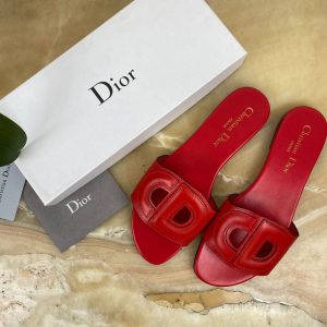 christian dior terlik kirmizi d club slide