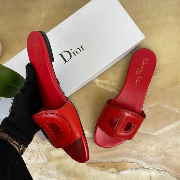 christian dior terlik kirmizi d club slide