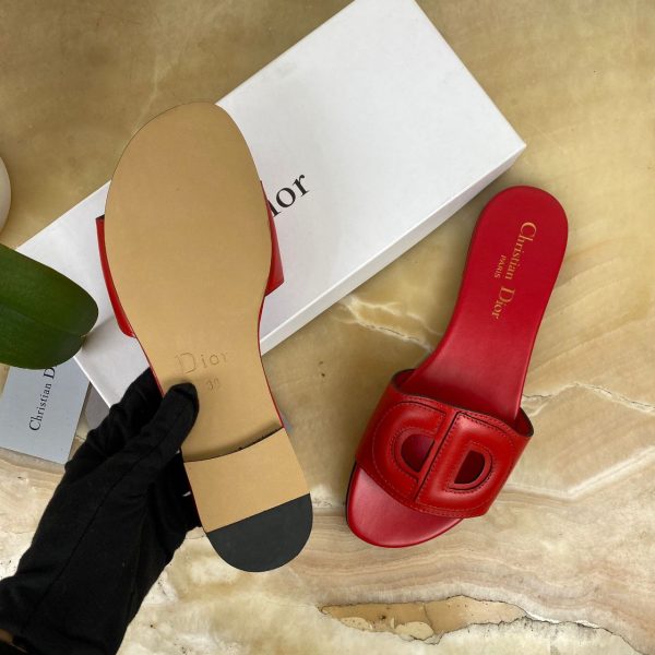 christian dior terlik kirmizi d club slide