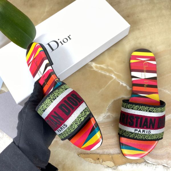 christian dior terlik rengarenk dway slide