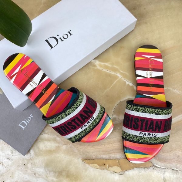 christian dior terlik rengarenk dway slide