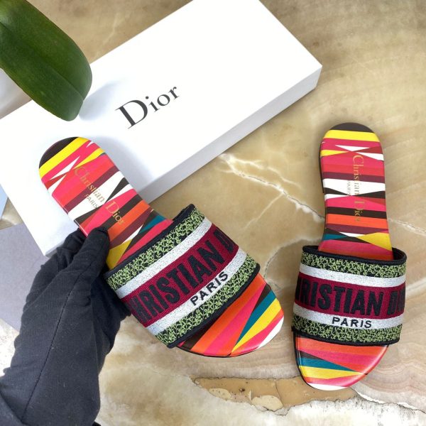 christian dior terlik rengarenk dway slide