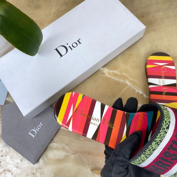 christian dior terlik rengarenk dway slide