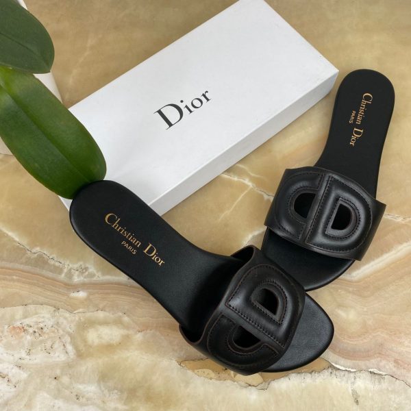 christian dior terlik siyah d club slide