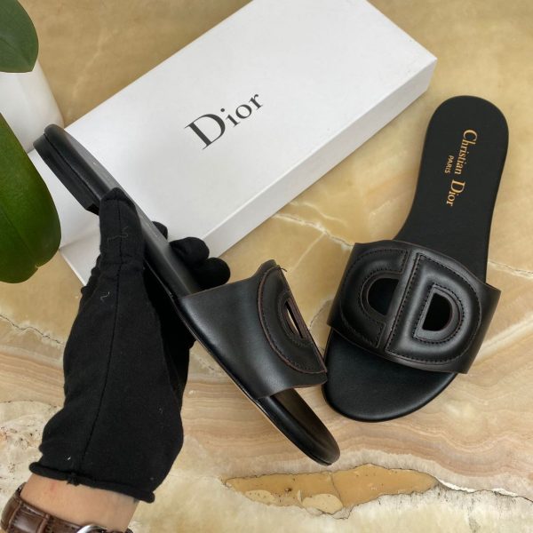 christian dior terlik siyah d club slide