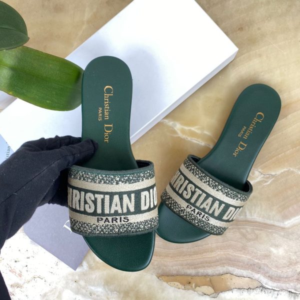 christian dior terlik yesil dway slide