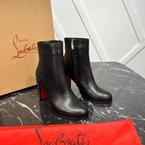 christian louboutin ayakkabi bot siyah zimbali