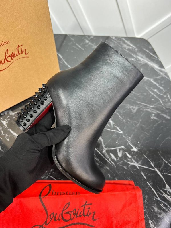 christian louboutin ayakkabi bot siyah zimbali