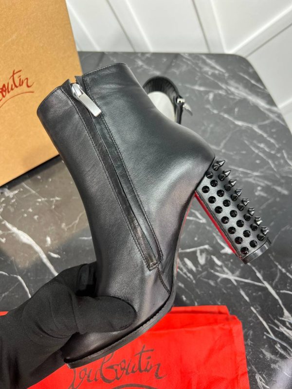 christian louboutin ayakkabi bot siyah zimbali