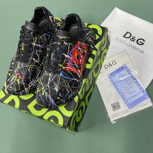 dolce gabbana ayakkabi erkek siyah cok renkli yeni sezon