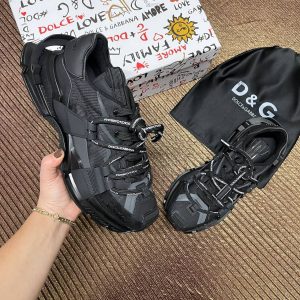 dolce gabbana ayakkabi siyah sneaker kalin taban yeni sezon