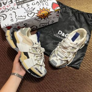 dolce gabbana ayakkabi sneaker camel beyaz kalin taban yeni sezon