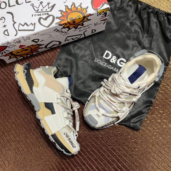 dolce gabbana ayakkabi sneaker camel beyaz kalin taban yeni sezon