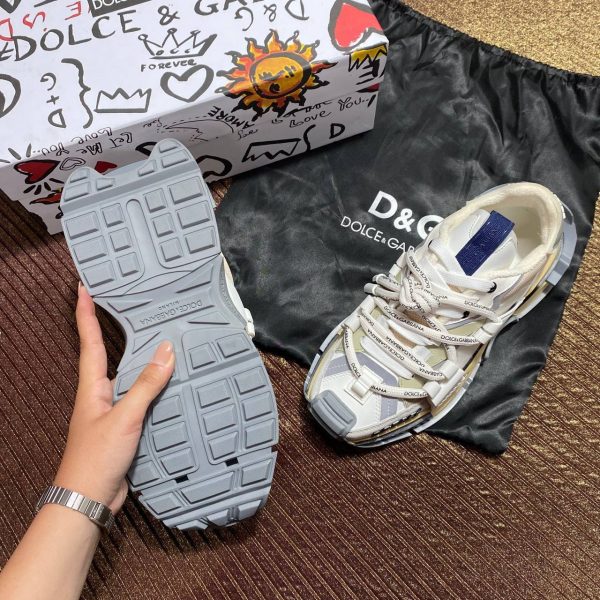dolce gabbana ayakkabi sneaker camel beyaz kalin taban yeni sezon