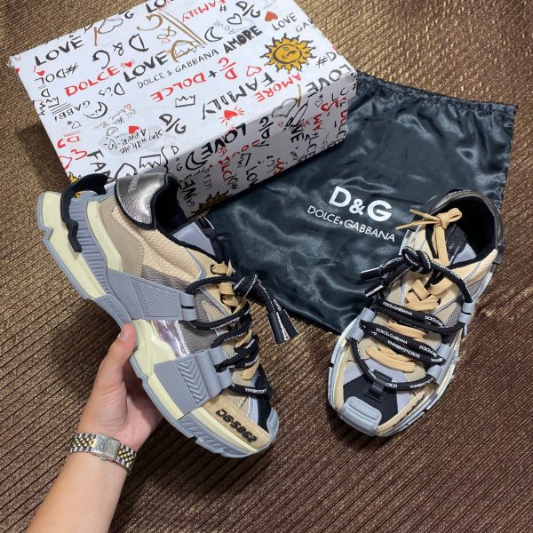 dolce gabbana ayakkabi sneaker camel gri kalin taban yeni sezon