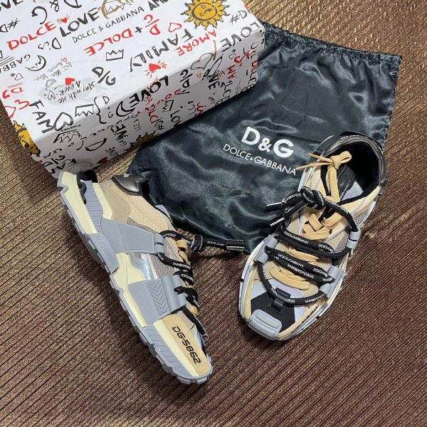 dolce gabbana ayakkabi sneaker camel gri kalin taban yeni sezon