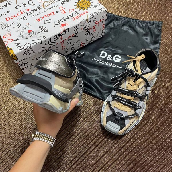 dolce gabbana ayakkabi sneaker camel gri kalin taban yeni sezon