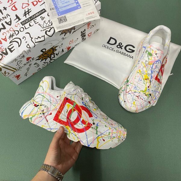 dolce gabbana ayakkabi sneaker erkek beyaz cok renkli yeni