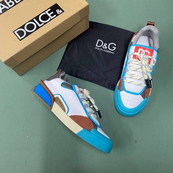 dolce gabbana ayakkabi sneaker erkek beyaz mavi yeni sezon