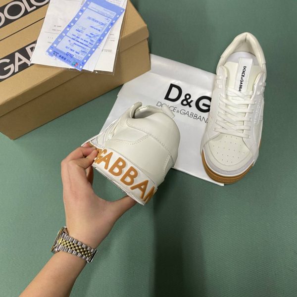 dolce gabbana ayakkabi sneaker erkek beyaz taba  yeni sezon