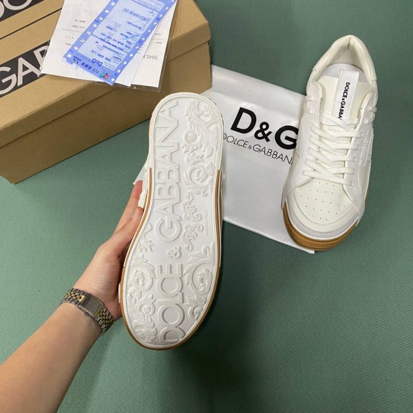 dolce gabbana ayakkabi sneaker erkek beyaz taba  yeni sezon