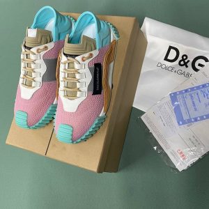 dolce gabbana ayakkabi sneaker kadin pembe mavi yeni sezon