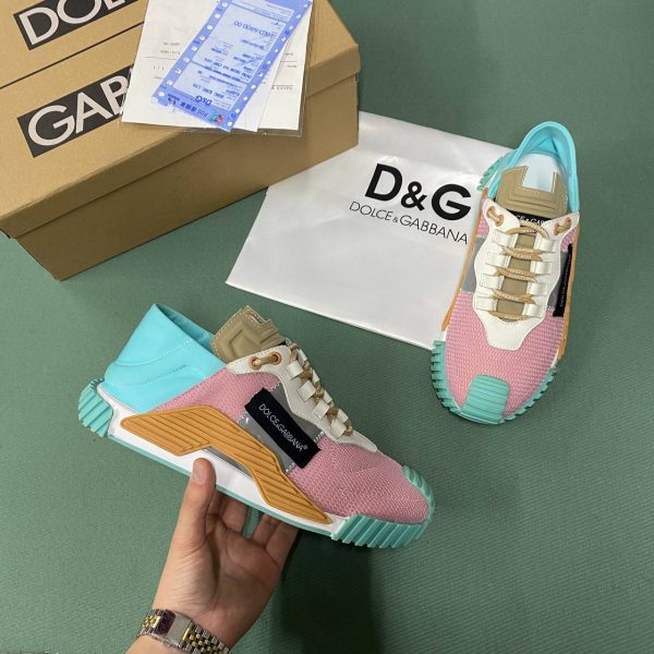 dolce gabbana ayakkabi sneaker kadin pembe mavi yeni sezon