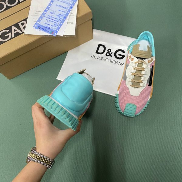 dolce gabbana ayakkabi sneaker kadin pembe mavi yeni sezon