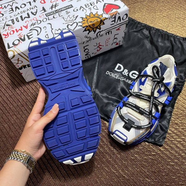 dolce gabbana ayakkabi sneaker mavi beyaz kalin taban yeni sezon