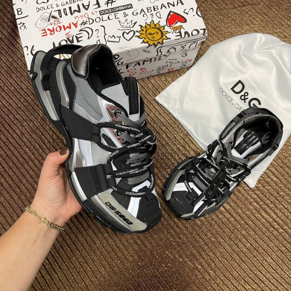 dolce gabbana ayakkabi sneaker siyah gri kalin taban yeni sezon