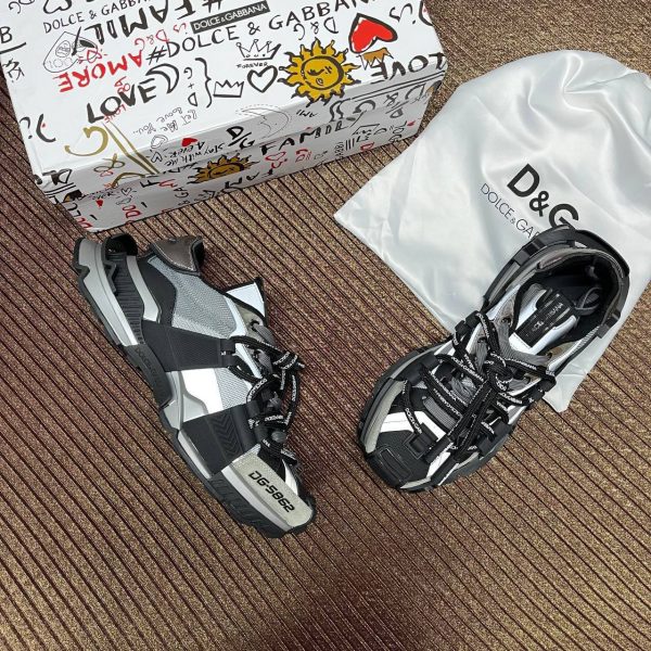 dolce gabbana ayakkabi sneaker siyah gri kalin taban yeni sezon