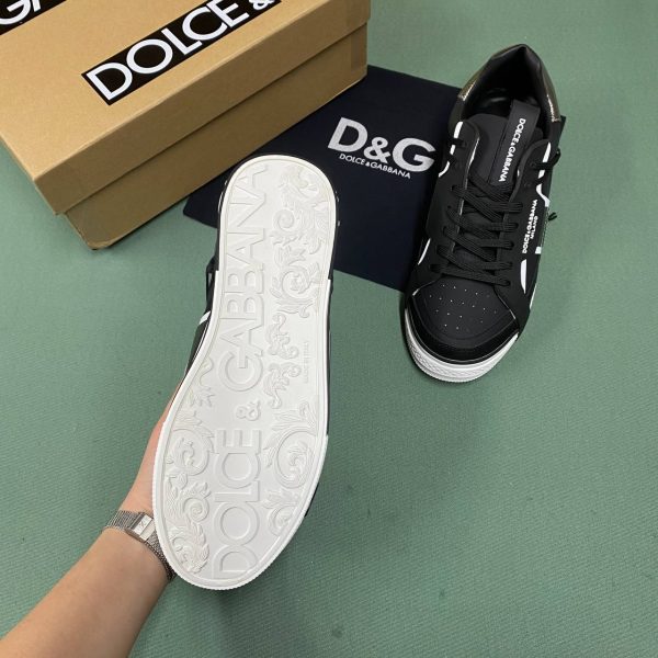 dolce gabbana ayakkabi sneakers  erkek siyah beyaz bronz